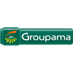 Logo de la société d'assurance mutuelle Groupama