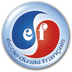 Logo de L'École du ski français dédiée à l'apprentissage de sports d'hiver