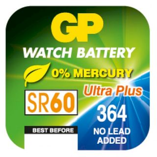 PILE SR60 OXYDE ARGENT 364 1.55V 23mAh GP
