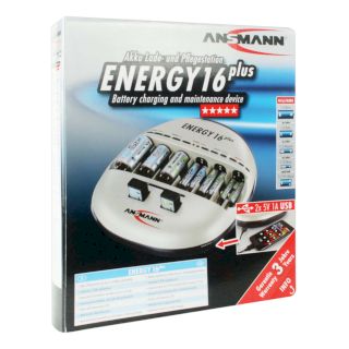 CHARGEUR DE PILES ENERGY 16PLUS 12x AA ou 12x AAA ou 6x C ou 6x D & 2x 9V ANSMANN