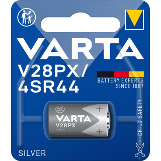 PILE 4SR44 V28PX oxyde d'argent 6.2V 145mAh BL1 VARTA