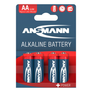 Piles LR6 Alcalines AA 1.5V 2700mAh BL4 ANSMANN