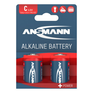 Piles LR14 C Alcaline 7000mAh BL2 ANSMANN