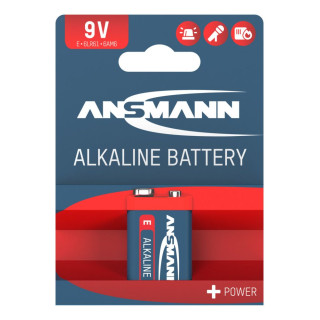 Pile 6LR61 Alcaline 9V 500mAh ANSMANN