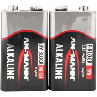 PILES 6LR61 ALCALINES 9V 500mAh (2-shrink) ANSMANN