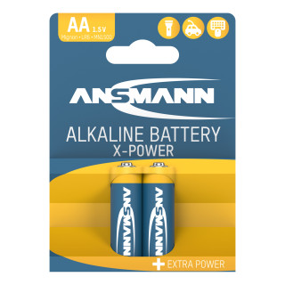 Piles LR6 Alcalines AA X-Power 1.5V 2900mAh BL2 ANSMANN