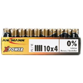 PILES LR6 X-POWER ALCALINES AA 1.5V 2900mAh (40-pack) ANSMANN