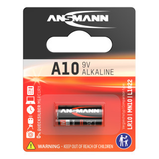 PILE A10 MN10 9V 38mAh 1/2LR03 ALCALINE BL1 ANSMANN