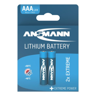 PILES FR03 LITHIUM EXTREME AAA 1.50V 1200mAh BL2 ANSMANN
