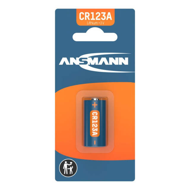 Pile CR123A Photo Lithium 3V 1500mAh Ansmann