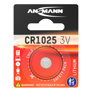 Pile Bouton CR1025 Lithium 3V 30mAh Ansmann