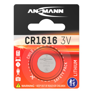 Pile Bouton CR1616 Lithium 3V 50mAh Ansmann