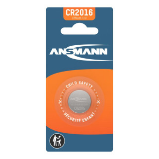 Pile Bouton CR2016 Lithium 3V 85mAh Ansmann