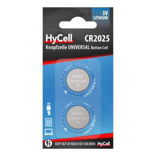 2 Piles Bouton CR2025 Lithium 3V 160mAh Ansmann HyCell
