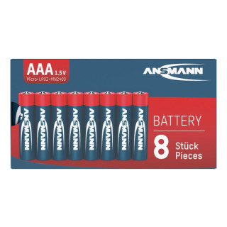 Piles LR03 Alcalines AAA 1.50V 1250mAh BL8 ANSMANN