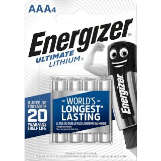 4 Piles AAA LR03 Ultimate Lithium 1.5V Energizer