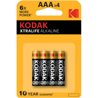 4 Piles AAA LR03 Alcalines Xtralife 1.50V KODAK