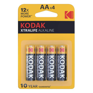 4 Piles LR6 AA Xtralife Alcaline 1.5V Kodak