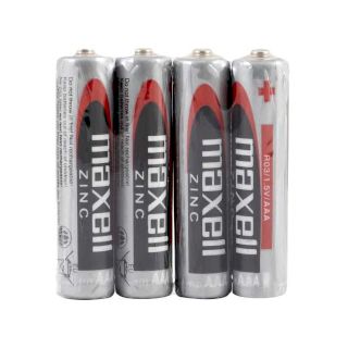 PILES R03 SALINE CARBONE ZINC AAA 1.50V (4-shrink) MAXELL