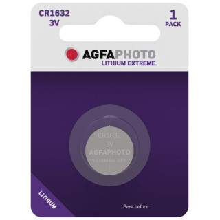 Pile Bouton CR1632 Lithium 3V 130mAh Agfa