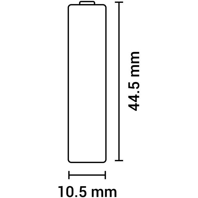 4 Piles Salines AAA LR03 Heavy Duty Shrink 1.5V 160mAh Agfa