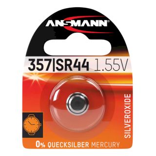 PILE SR44SW - SR44W OXYDE ARGENT 303-357 1.55V 133mAh BL1 ANSMANN