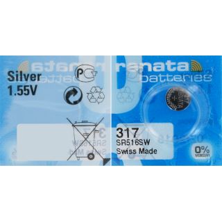PILE SR516SW OXYDE ARGENT 317 1.55V 10.5mAh RENATA