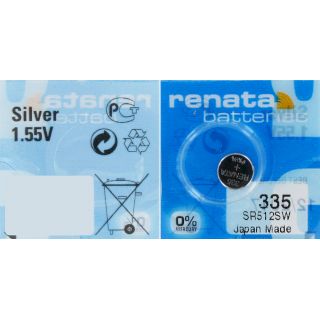 PILE SR512SW OXYDE ARGENT 335 1.55V 6mAh RENATA