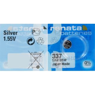 PILE SR416SW 337 OXYDE ARGENT 1.55V 8mAh RENATA