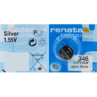 PILE SR712SW 346 OXYDE ARGENT 1.55V 9.5mAh RENATA