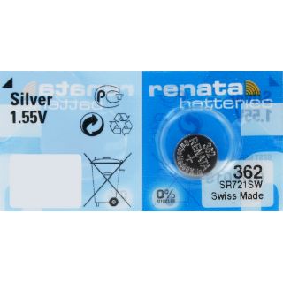 PILE SR721SW 362 OXYDE ARGENT SR58 1.55V 23mAh RENATA