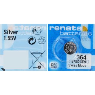 PILE SR621SW OXYDE ARGENT 364 1.55V 19mAh RENATA