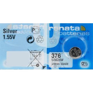 PILE SR626W OXYDE ARGENT 376 1.55V 27mAh RENATA