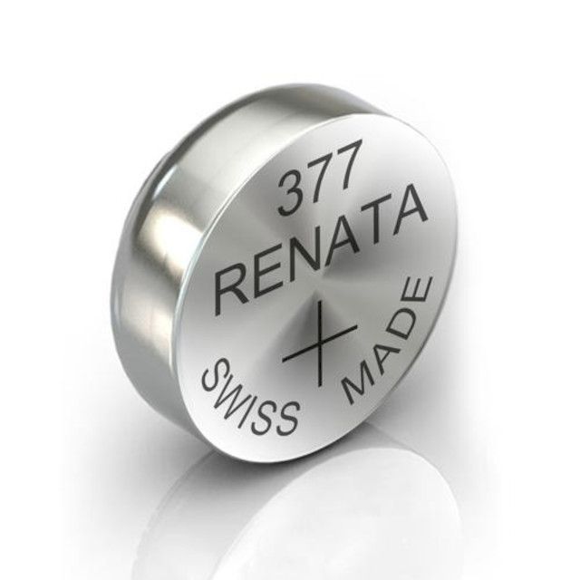 Pile 377 SR626SW Oxyde d'Argent 1.55V 28mAh RENATA