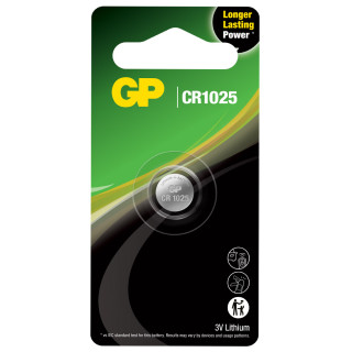 PILE CR1025 LITHIUM 3V 30mAh GP