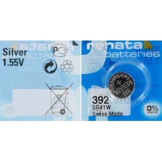 PILE SR736W OXYDE ARGENT 392 1.55V 42mAh RENATA