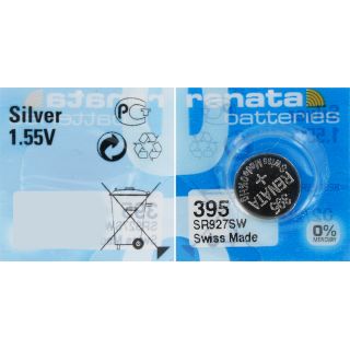 PILE 395 SR927SW OXYDE ARGENT 1.55V 55mAh RENATA