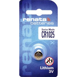 Pile Bouton CR1025 Lithium 3V 30mAh Renata