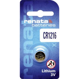 Pile Bouton CR1216 Lithium 3V 25mAh Renata