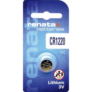 Pile Bouton CR1220 Lithium 3V 35mAh Renata