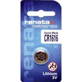 Pile Bouton CR1616 Lithium 3V 50mAh Renata