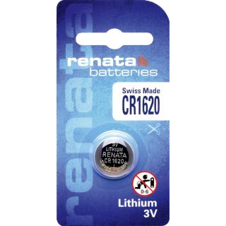 Pile Bouton CR1620 Lithium 3V 68mAh Renata