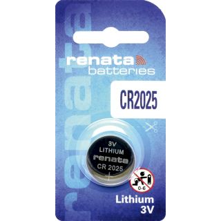 Pile Bouton CR2025 Lithium 3V 165mAh Renata