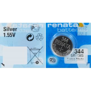 PILE SR1136SW 344 OXYDE ARGENT SR42 1.55V 105mAh RENATA