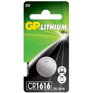 Pile Bouton CR1616 Lithium 3V 55mAh GP