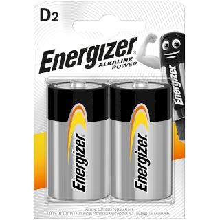 2 Piles LR20 D Alcaline Power 1.5V Energizer