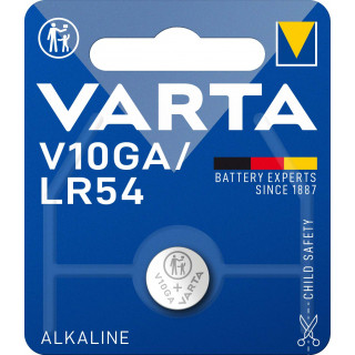 PILE V10GA ALCALINE 1.5V 70mAh LR54 BL1 VARTA