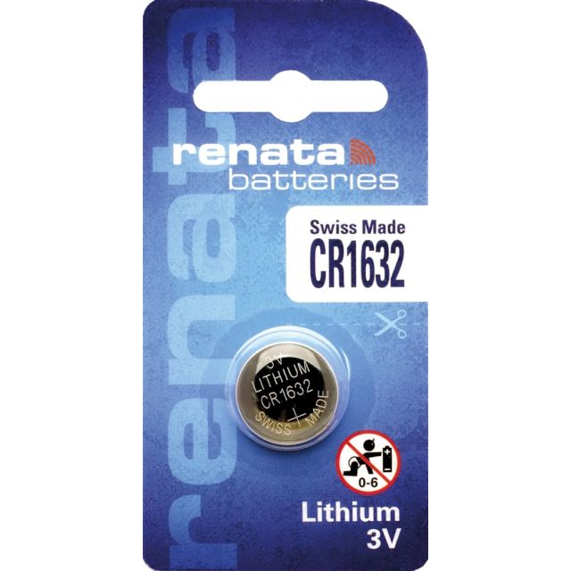 Pile Bouton CR1632 Lithium 3V 137mAh Renata