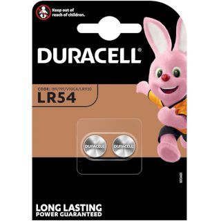 2 Piles LR54 V10GA Alcalines 1.5V 50mAh Duracell