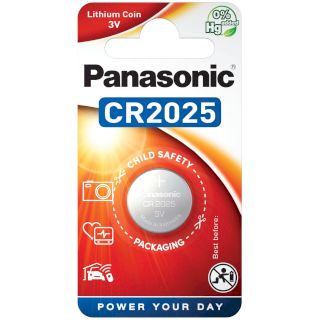 Pile Bouton CR2025 Lithium 3V 165mAh Panasonic